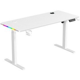 Resim xDrive Rüzgar Yükseklik Ayarlı RGB Oyuncu & Çalışma Masası 140 x 60 Beyaz 