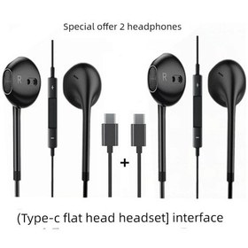 Resim Type-c Kablolu Kulaklık - Siyah - 1 Alana 1 Bedava Um23641-7 Yurt Dışından Xiaomi Red Rice Serisi Cep Telefonu Modeli Nötr 