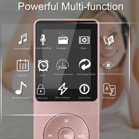 Resim A02 A20 MP3 Çalar, 1.8 İnç TFT Ekran, 70 Saat Oynatma, FM Kayıtlı 