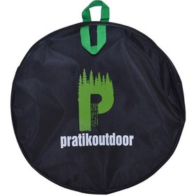 Resim Pratikoutdoor Paslanmaz 430 Çelikten Sac Tava Kavurma Sacı ve Taşıma Çantası 