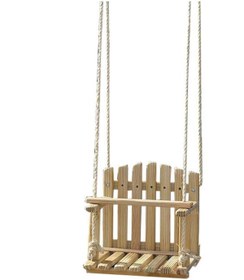 Resim Bamena Wood Alleys Ahşap Salıncak 