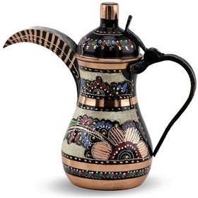 Resim 1,2 Mm Kalın Royal Bakır Mırra Cezve 900 Ml 