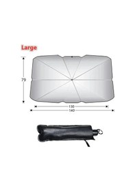 Resim Goldenqian Yeni Araç Ön Camı Güneş Gölge Şemsiye Katlanabilir Güneşlik Ön Pencere Kapağı Uv Işın Blok Isı Koruma Koruyucu Şemsiye Color 1pcs Large 