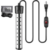 Resim Daldırma Su Isıtıcı, Anahtar Kontrollü 1500W Havuz Isıtıcı, Akıllı Sıcaklık Kontrollü Küvet Isıtıcı Us Fişi (Yurt Dışından) 