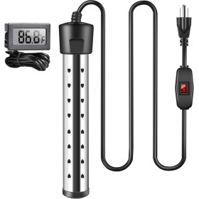 Resim Daldırma Su Isıtıcı, Anahtar Kontrollü 1500W Havuz Isıtıcı, Akıllı Sıcaklık Kontrollü Küvet Isıtıcı Us Fişi (Yurt Dışından) 