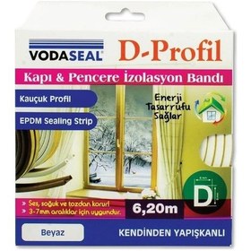 Resim Vodaseal Kapı Ve Pencere İzolasyon Bandı Beyaz 6,20 Metre 0.05 M 