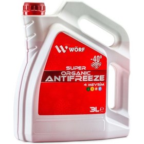Resim Wörf Organik Kırmızı -40 Antifiriz 3 L 