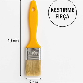 Resim Doğuş Kestirme Fırça Duvar Boya Fırçası Su Bazlı Plastik Saplı No:1 (20 Mm) 