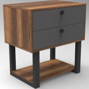 Resim Yurudesign Marken C Ofis 2'li Keson Metal Ayaklı Barok-Antrasit 