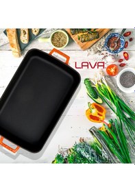 Resim Lava Fırın Tepsisi Dikdörtgen Turuncu 22 X 30 Cm Diğer 