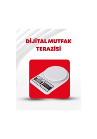 Resim Mey İthalat 10 Kg Kapasiteli Lcd Ekranlı Dijital Mutfak Tartıs Beyaz 