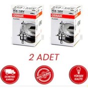 Resim H4 Osram Far Ampulü H4 12V 55W 64193Clc -2 Adet- + 