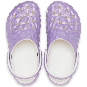Resim Crocs 209693 Classic Iridescent Geo Cgk Beyaz Çocuk Terlik Beyaz 