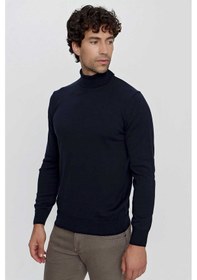 Resim Morven Basic Dinamik Fit Rahat Kesim Balıkçı Yaka Triko Kazak 99kc017003200 Lacivert 