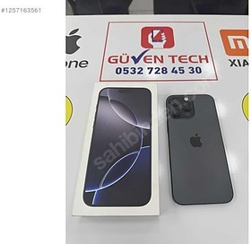 Resim Apple iPhone 16 Pro Max İkinci El YD | 256 GB | Siyah 