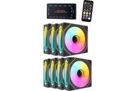 Resim Archon Spectre Pro Sessiz 7 X 120MM Kumandalı Argb Kasa Fan Seti 