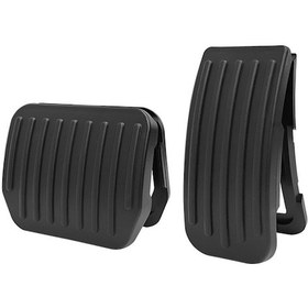 Resim Cbtx Global Tesla Model 3 / Y 2023 İçin 2 Adet Snap-on Araba Ayak Pedalı Pedleri Fren Dayanağı Kapağı - Siyah 