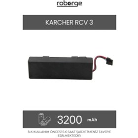 Resim Roborge Karcher Rcv 3 Robot Süpürge Uyumlu Batarya 3200 Mah - Muadil Ürün 
