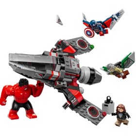 Resim Lego Marvel Kaptan Amerika ile Red Hulk Savaşı 76292 