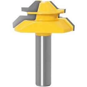 Resim Sones Ahşap İşleme Gravür Makinesi Freze Kesici 45 Derece Derz Bıçağı, Model: 12x2mm 