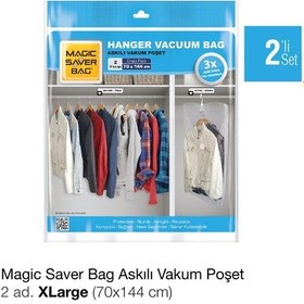 Resim Magic Saver Bag 2'Li Askılı Vakum Poşet Xlarge 