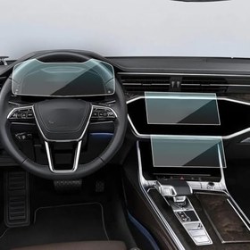 Resim Audi A6 Dijital Gösterge ve Navigasyon Uyumlu Nano Ekran Koruyucu 3lü Set 
