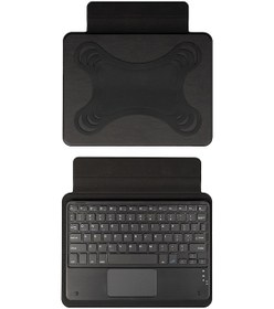 Resim Goocamp Uyumlu Border Keyboard 8" İnç Universal Bluetooh Bağlantılı Standlı Klavyeli Tablet Kılıfı 