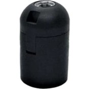 Resim Şahnet E27 Siyah Düz Duy - Avize Abajur Masa Lambası Duy 