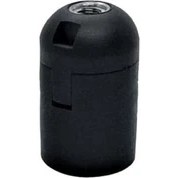 Resim Şahnet E27 Siyah Düz Duy - Avize Abajur Masa Lambası Duy 