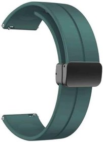 Resim GPACK Honor MagicWatch 2 Sport ile uyumlu Kordon Kayış d-buckle Mıknatıslı Silikon 22/jku 