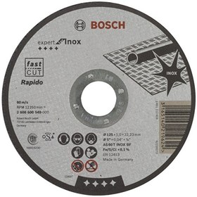 Resim Bosch 125x1.0 MM Expert Serisi Düz Inox Paslanmaz Çelik Kesme Diski (Taş) - Rapido 