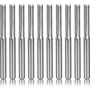 Resim Dofolink 10 Adet 3.175mm Düz Saplı Tungsten Çelik İki Telli İvmeleyici, Spiral Oymacılık Bıçağı 