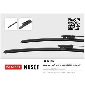 Resim Sılbak Sb2614d - Silecek Süpürgesi 650/350mm Muz Tipi Captur 13- 