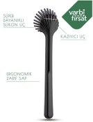 Resim Varbifırsat Silikon Uçlu - Süper Dayanıklı Bulaşık - Lavabo Fırçası - Siyah 