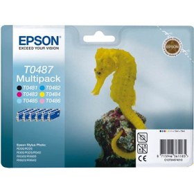 Resim Epson T0487 C13T04874020 Multipack Set Kartuş R200 R220 