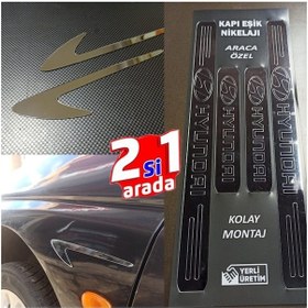Resim Hyundai İx55 Kapı Eşiği Set + Çamurluk Vent Krom Görsel 