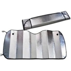Resim Araba Ön Cam Güneş Şemsiyesi Araç Içi Cam Vantuzlu Katlanır Güneşlik Koruyucu Perde 130 Cm X 60 Cm 