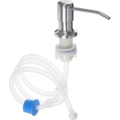 Resim Sıvı Sabun Dağıtıcı Mutfak Lavabo Abs Plastik Dahili Losyon Pompası Uzatma Tüpü Mutfak Lavabo Tezgah Banyo / Mutfak | Sıvı Sabunluk 