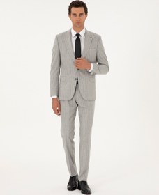 Resim Cacharel Açık Gri Slim Fit Takım Elbise 