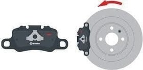 Resim Fiat Palio 1.2 16V Arka Fren Balatası BREMBO Marka 98845348 