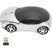 Resim Tenfowee 1600dpı 2.4ghz Kablosuz Araba Mouse, Spor Araba Tasarımı, 10m Menzil, Usb Alıcı, 3 Tuş, Plug & Play, Pil Gerektirir Pil Dahil Değil 