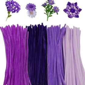 Resim 100/200/250/300 adet Boru Temizleyicileri Chenille Sapları 29,97 cm El Sanatları Malzemeleri Toplu olarak DIY Sanat ve El İşleri Projeleri için Yaratıcı Hediye Paketleme Parti Süslemeleri 