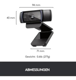 Resim TeknoKapsül C920 Hd Pro Web Kamerası, Full-Hd 1080P, 78° Görüş Alanı, Otomatik Odaklama, Net Stereo Ses, Pozlama Düzeltme, USB Bağlantısı, Skype, Facetime, Hangouts, Vb. Için, Pc/mac/chromeos/ Için, Siyah 