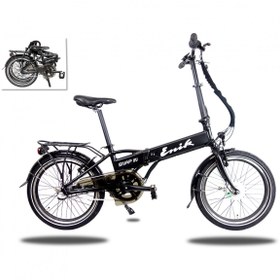 Resim Enik Snap In Elektrikli Katlanır Bisiklet (Mat Siyah) 