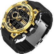 Resim Sanda 9010 Siyah Altın Erkek Kol Saati 