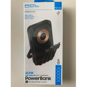 Resim Acl PW-122 10000MAH Magsafe Kablolu - Kablosuz Powerbank 15W & USB 22.5W Type-C Pd Hızlı Şarj Taşınabilir 
