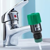 Resim Dayanıklı Plastik Bahçe Suyu Adaptörü - Yeşil Çok Amaçlı Su Bağlantısı Mutfak, Banyo, Çim ve Bahçe için | Sızdırmaz Tasarım | Evrensel İplik Standartı, Bahçe Suyu Bağlantısı | Şık Görünüm | Sızdırmaz Bağlantı 
