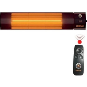 Resim Halojen Soba Infrared Isıtıcı Kumandalı 1800w 
