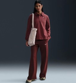 Resim Nike Sportswear Phoenix Fleece High-Waisted Wide-Leg Graphic Pants 