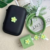 Resim 6 Paket Sevimli Çiçek Tasarımı TPU Şarj Cihazı ve Kulaklık Koruyucu Seti, Dayanıklı, Çok Fonksiyonlu, 18W/20W Şarj Cihazlarına Uygun, Hafıza Kartları, Taşınabilir ve Hasar Önleyici, iPhone ile Uyumlu 